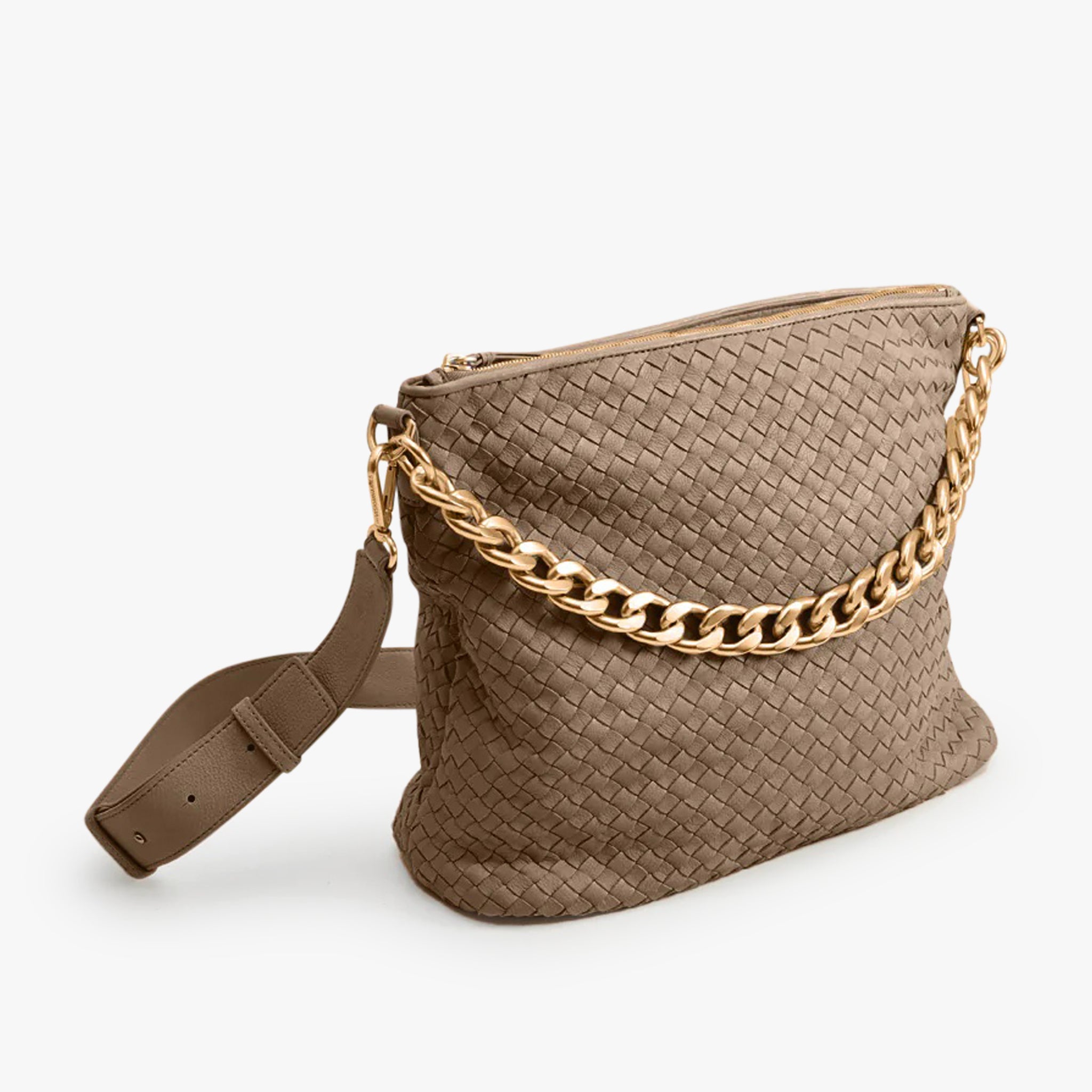 Handtasche braided | walnuss