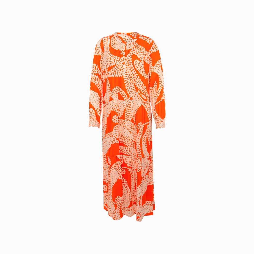 Milano Italy Kleid Paisley Dot | orange