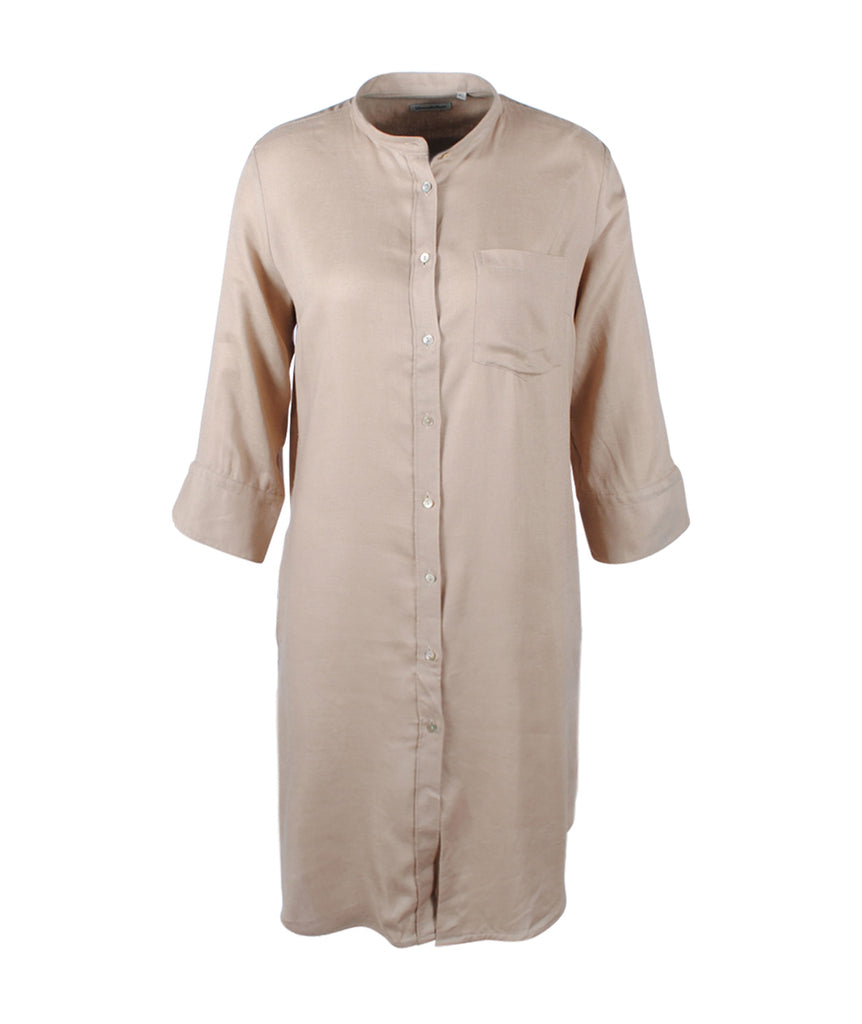 Kleid Feinleinen uni | sand