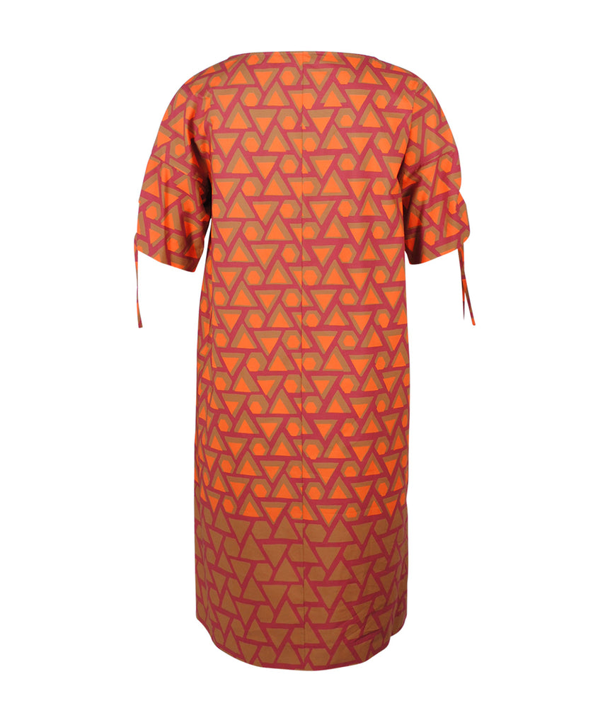 Kleid Grafikprint | orange