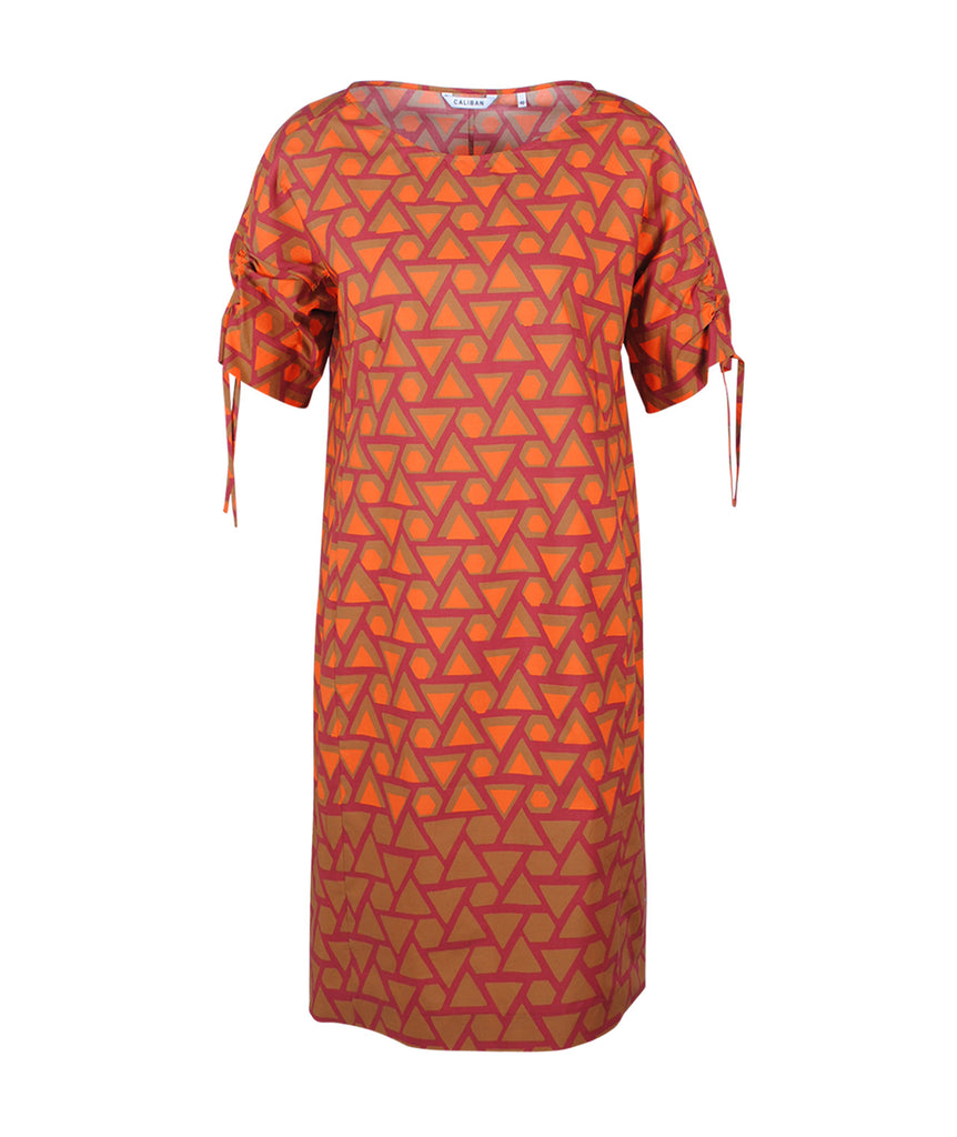 Kleid Grafikprint | orange