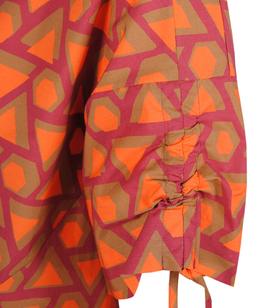 Kleid Grafikprint | orange