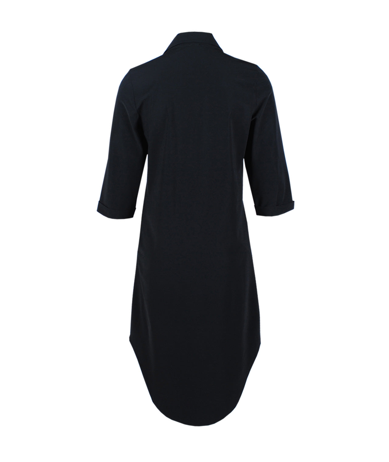Kleid Polokragen | schwarz