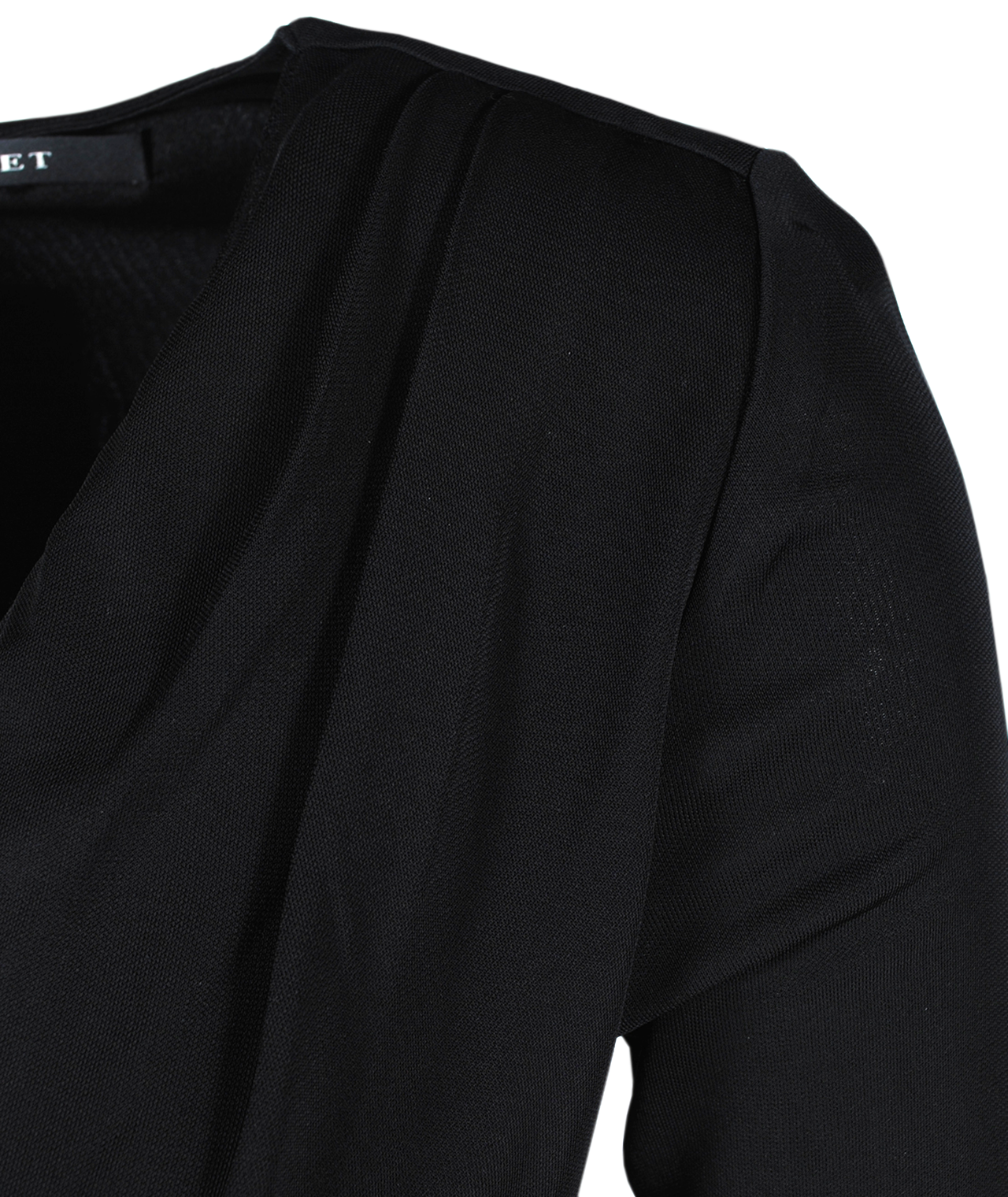 Kleid Seitenraffung | schwarz