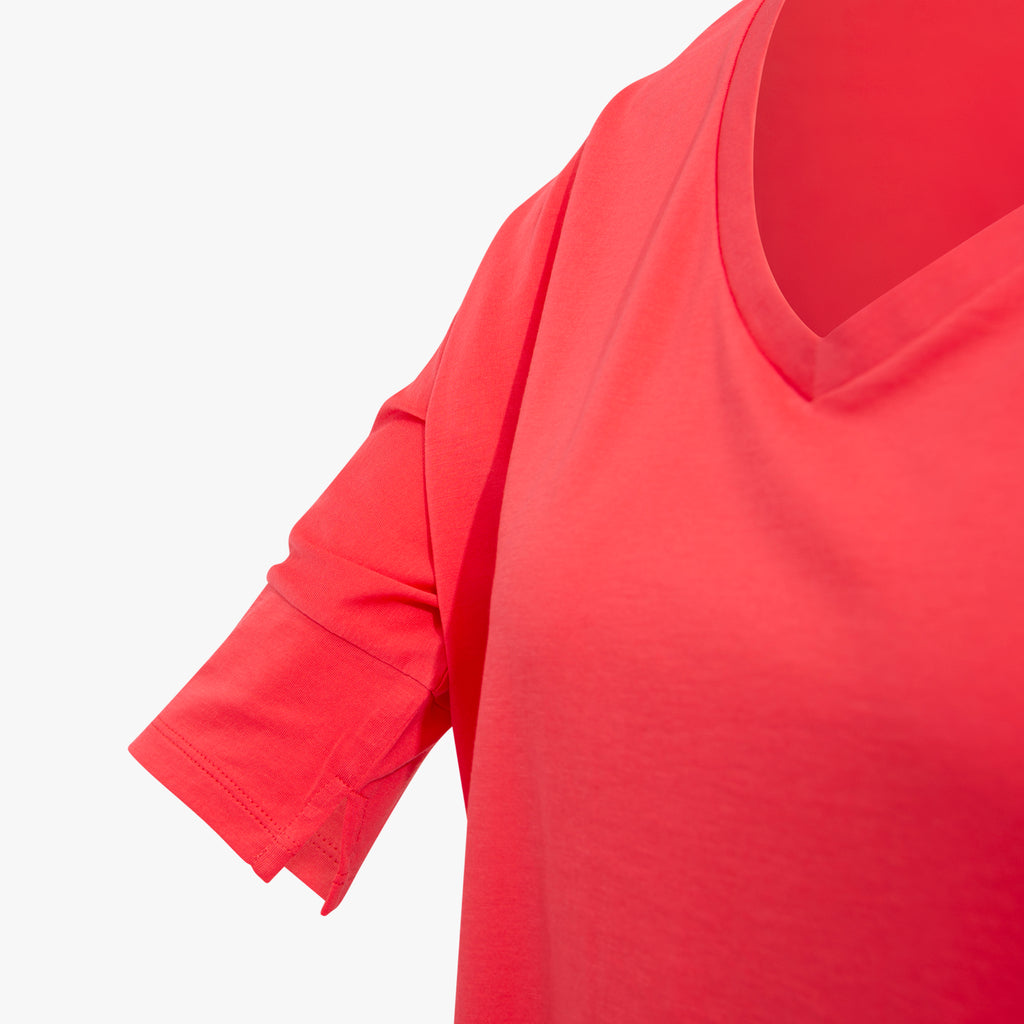 3/4 V-Boxyshirt | erdbeer