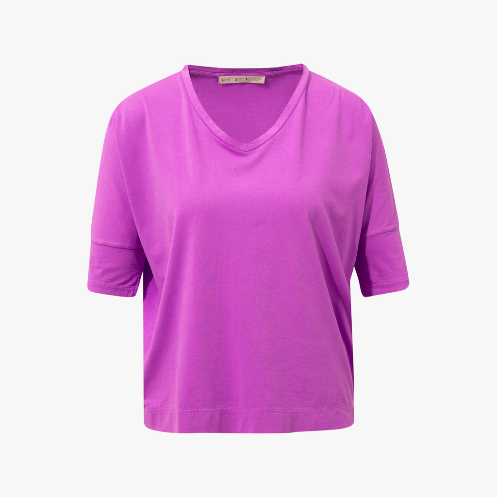 3/4 V-Boxyshirt | violett