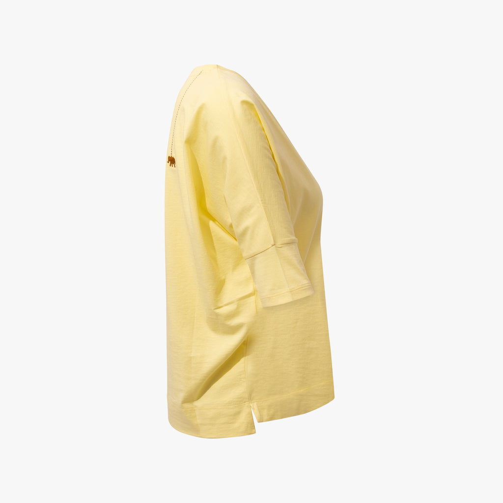 3/4 V-Boxyshirt | gelb