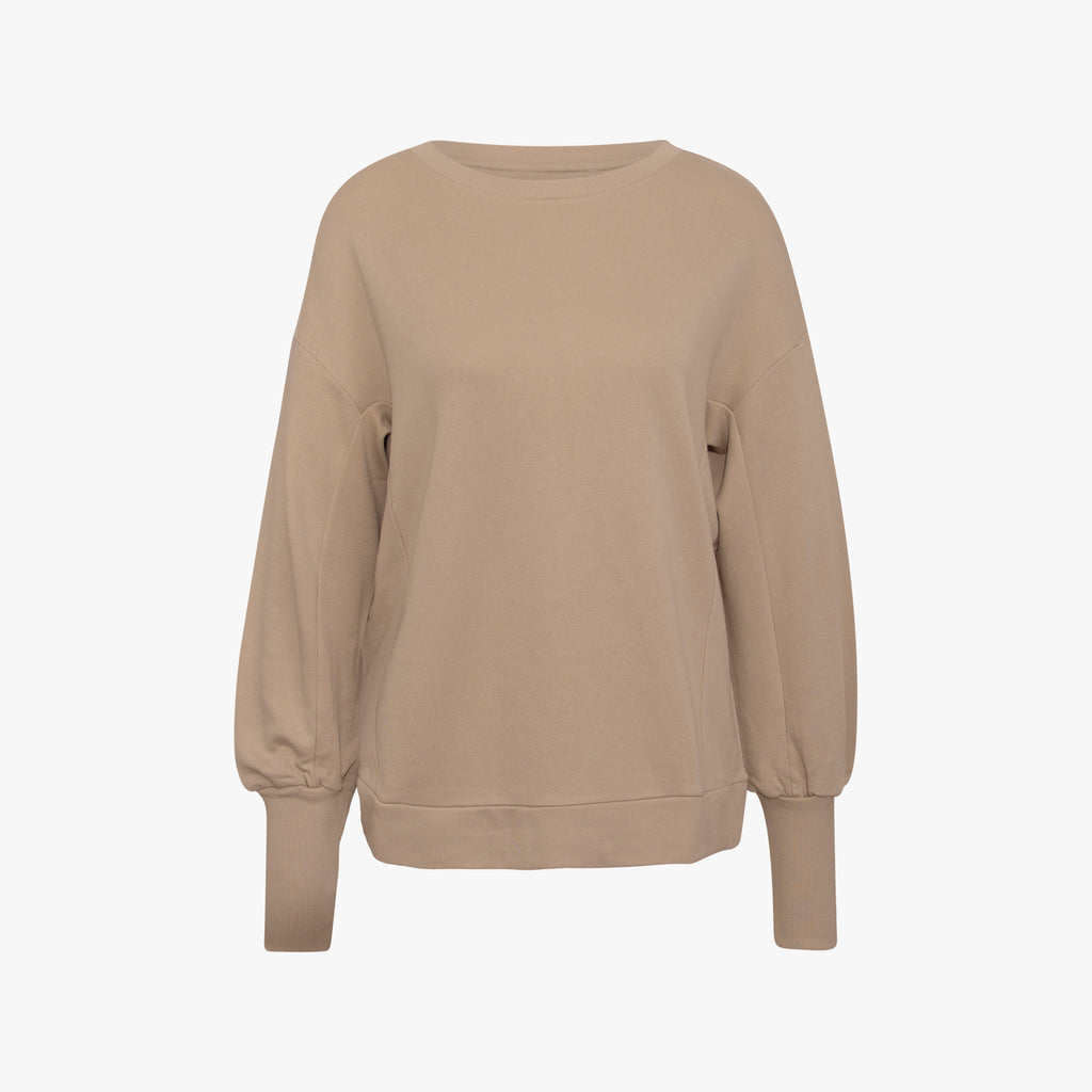 Sweatshirt Langmanschette | creme