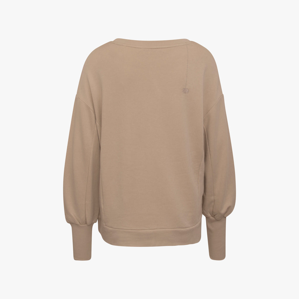 Sweatshirt Langmanschette | creme