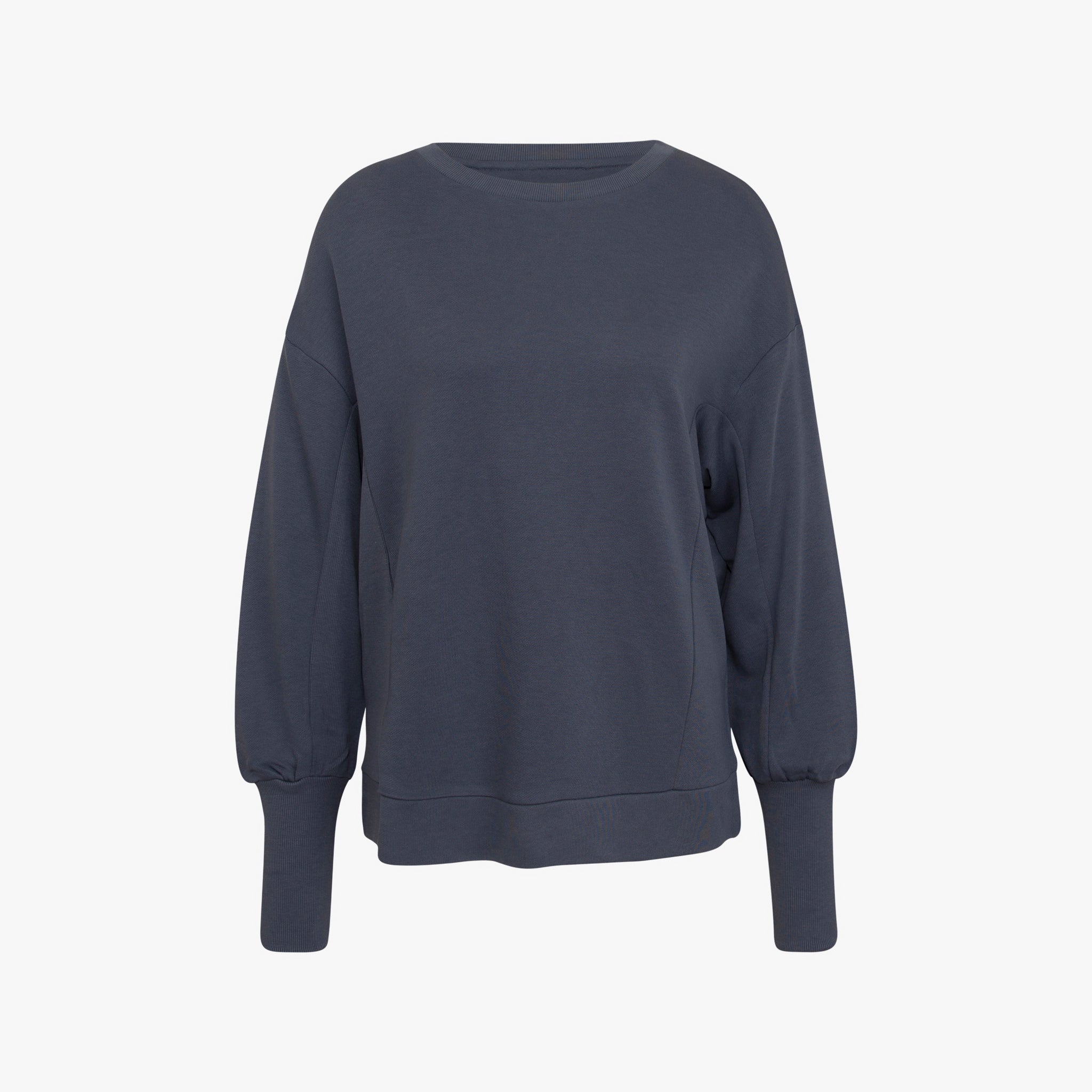 Sweatshirt Langmanschette | graublau