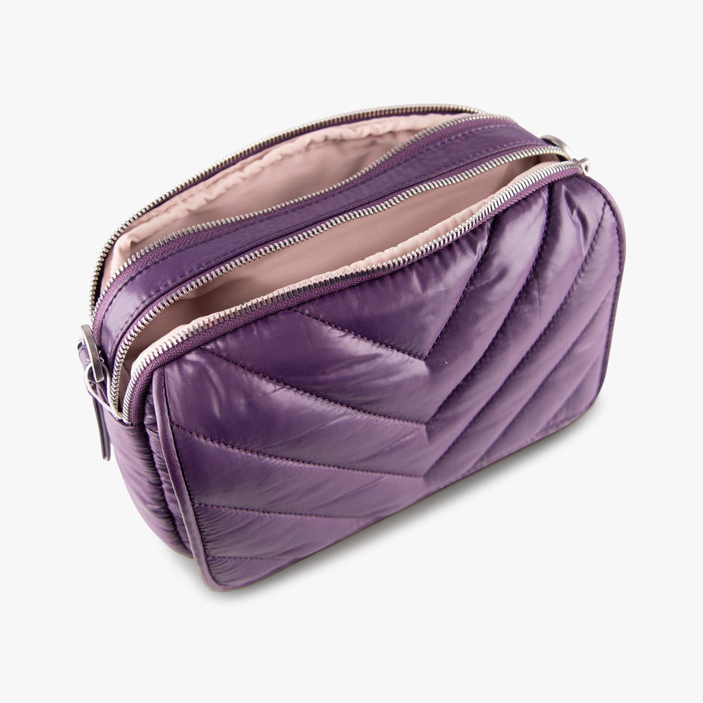Cross Body Flap Bag | aubergine