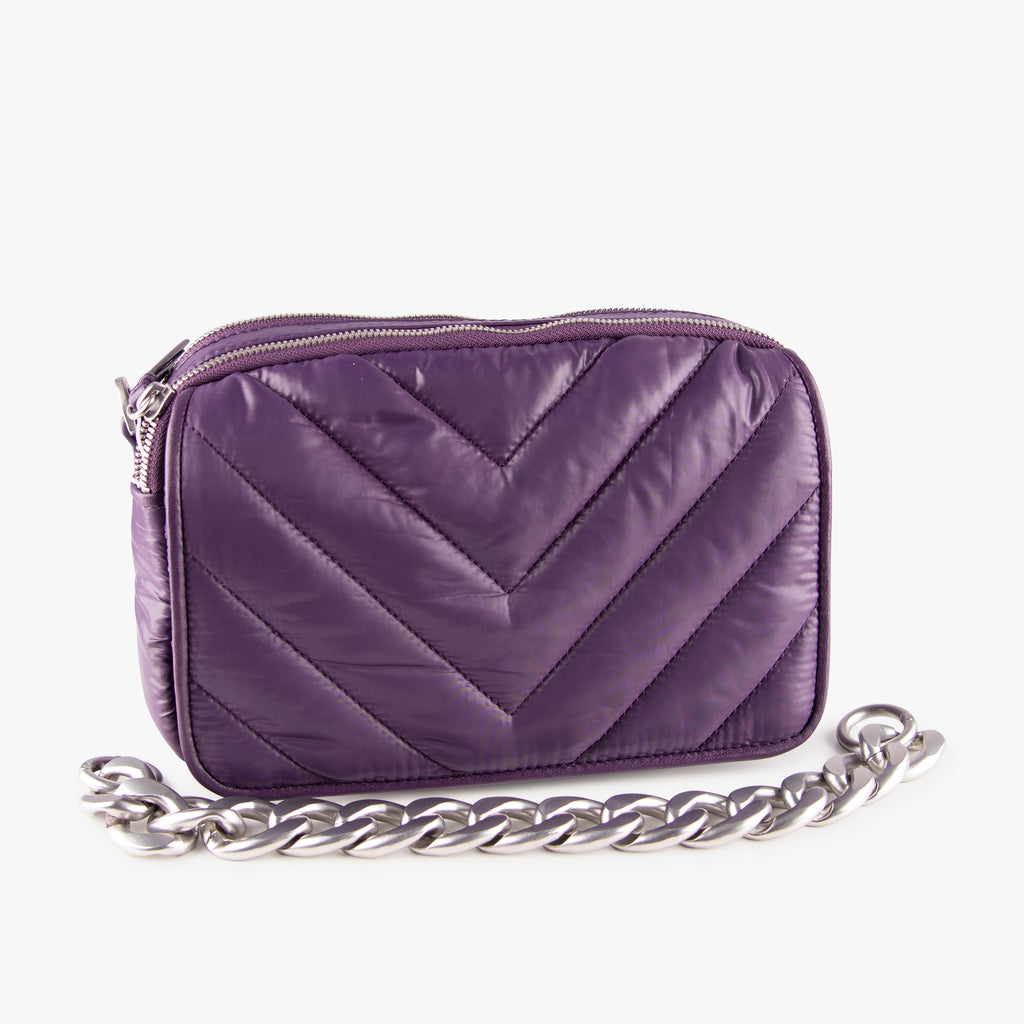 Cross Body Flap Bag | aubergine
