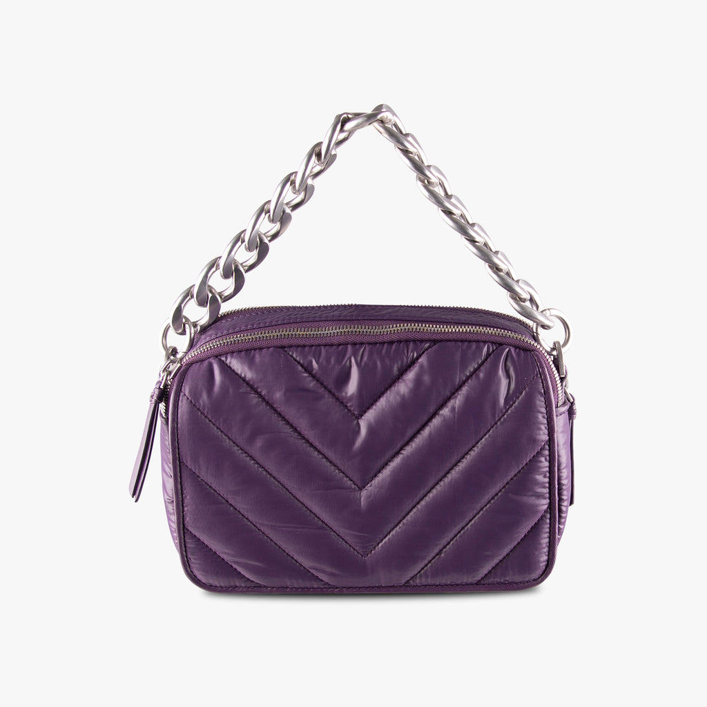 Cross Body Flap Bag | aubergine