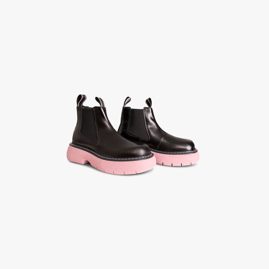 Chelseaboot Kontrastsohle | pink