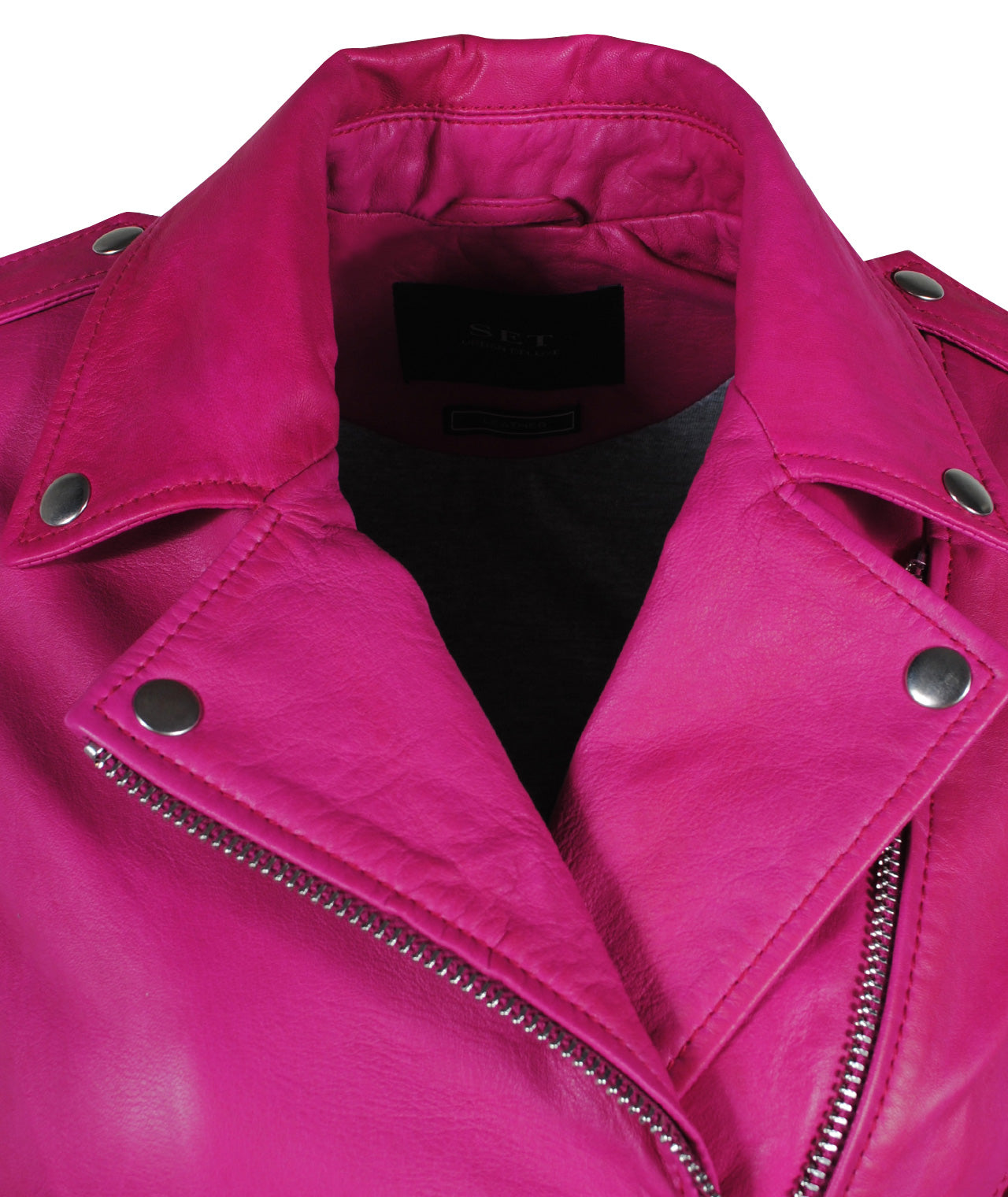 Lederjacke Tyler | fuchsia