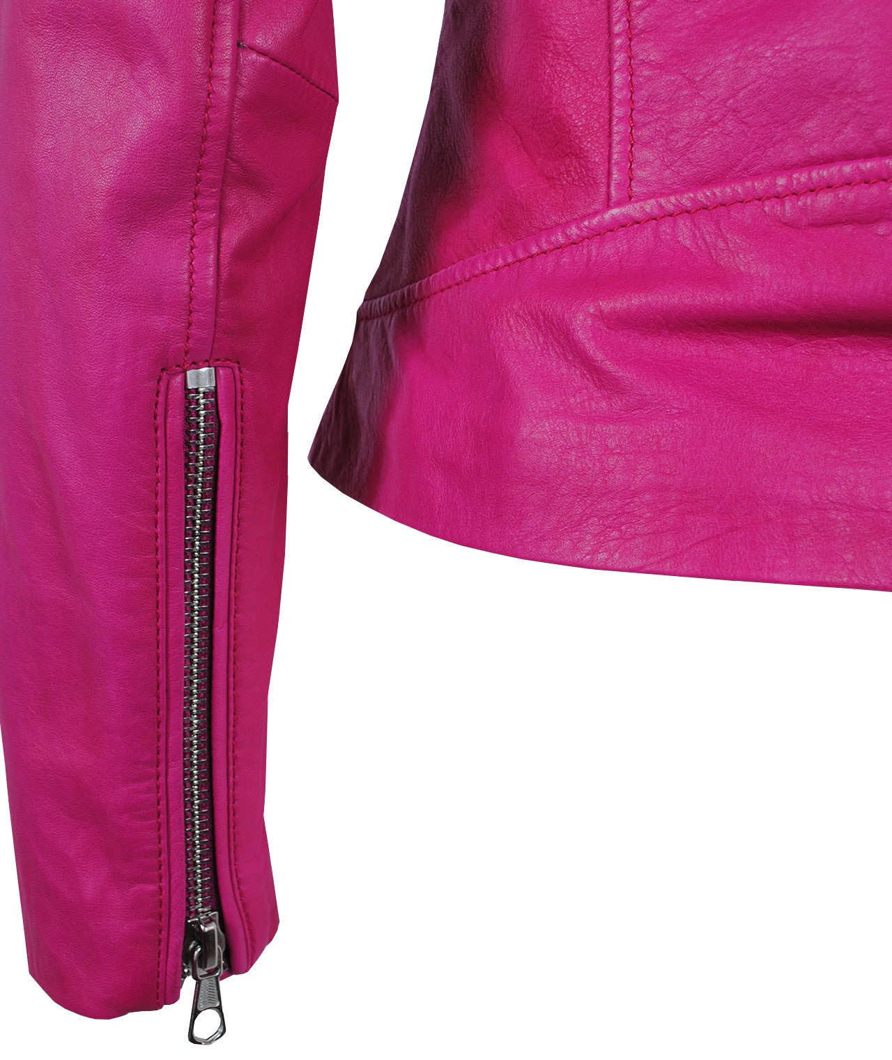 Lederjacke Tyler | fuchsia