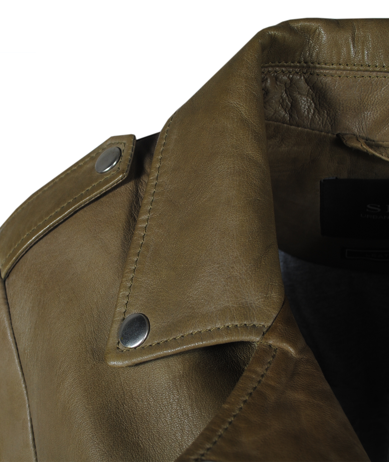 Lederjacke Tyler | khaki