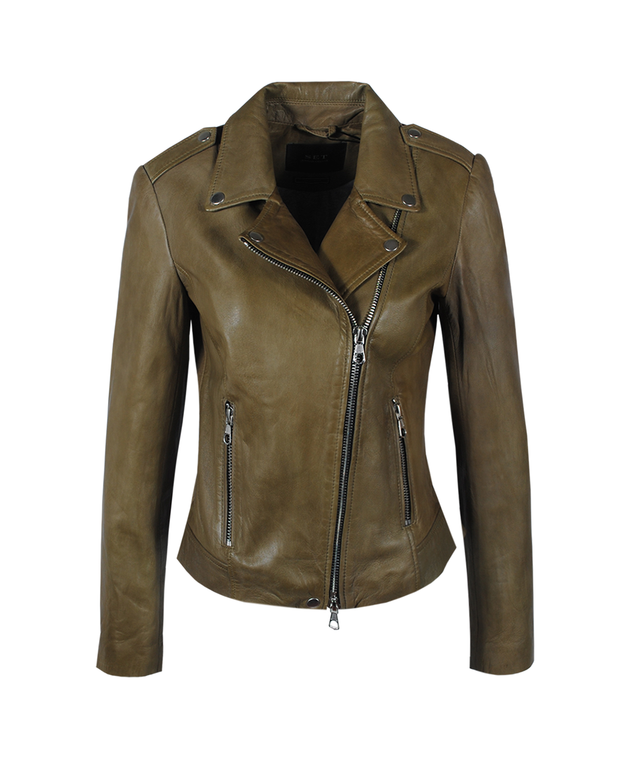 Lederjacke Tyler | khaki