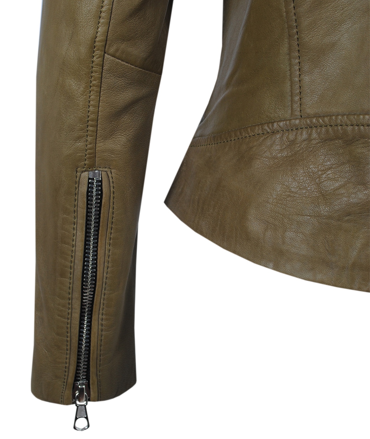 Lederjacke Tyler | khaki
