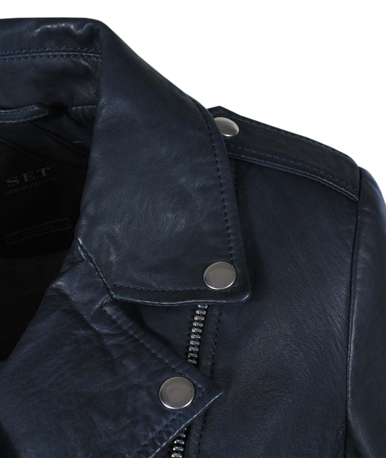 Lederjacke Tyler | nachtblau