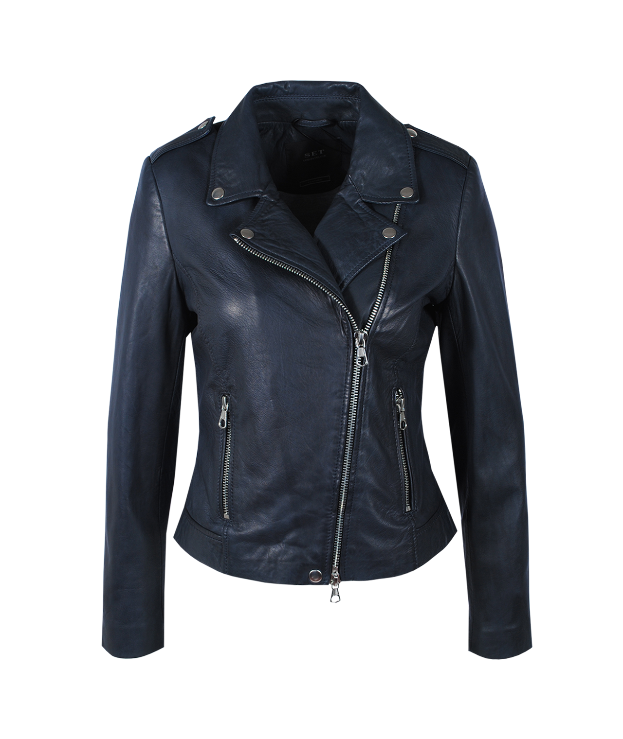 Lederjacke Tyler | nachtblau