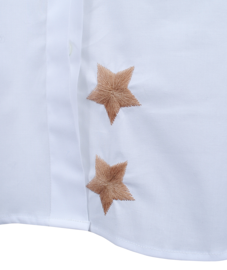 Longbluse Fancy Star | beige