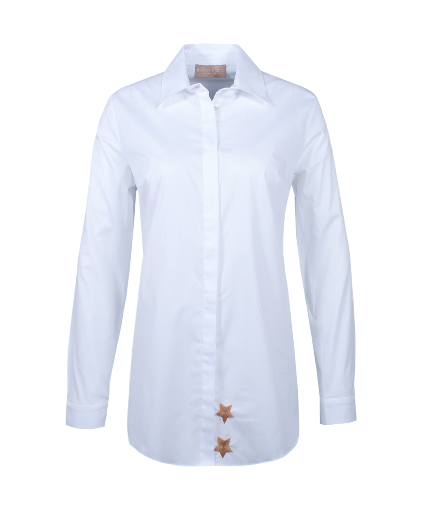 Longbluse Fancy Star | beige