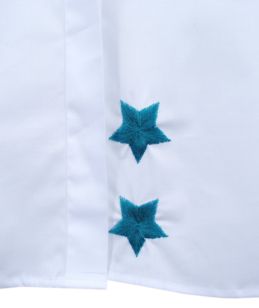 Longbluse Fancy Star | petrol