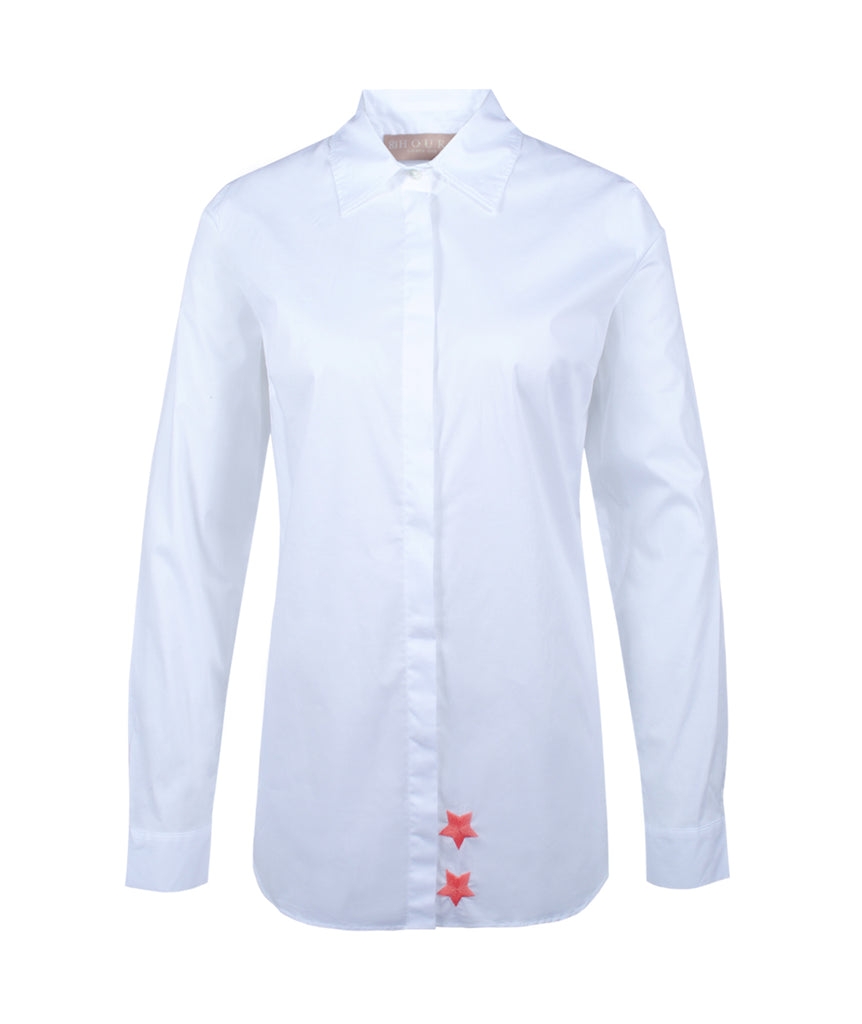 Longbluse Fancy Star | rosa