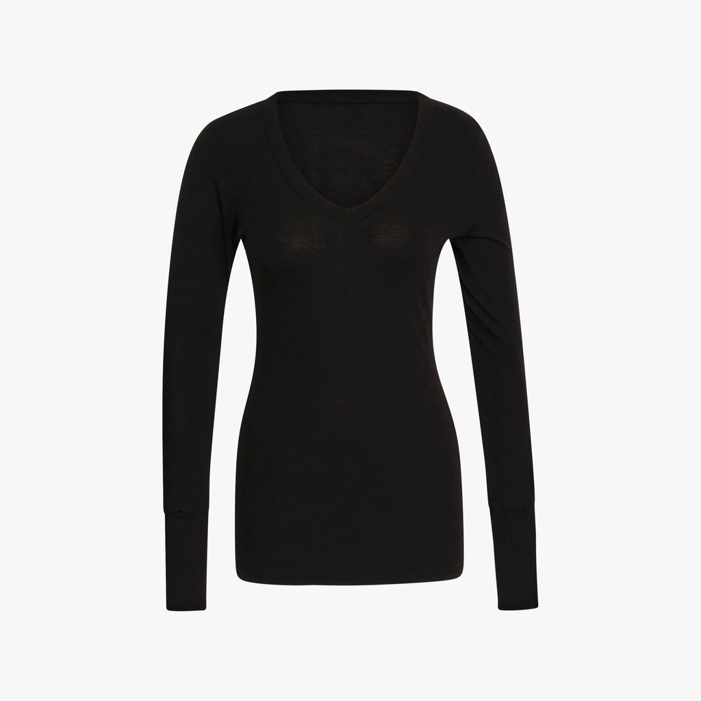 1/1 V-Shirt Supima Cotton | schwarz