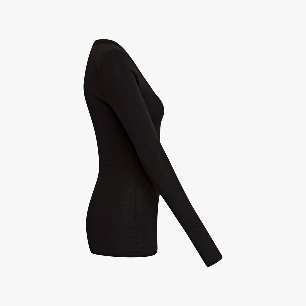 1/1 V-Shirt Supima Cotton | schwarz