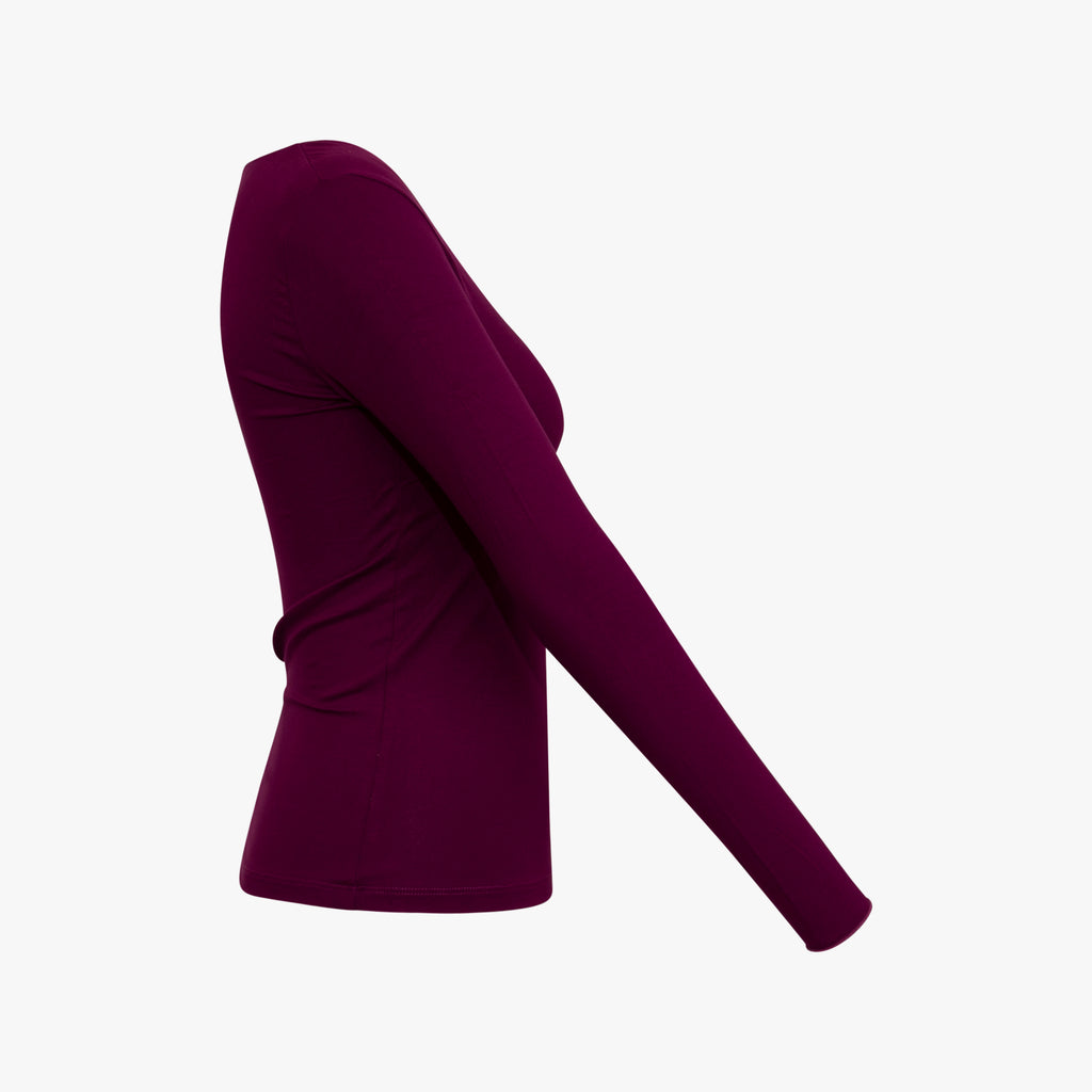 1/1 V-Shirt uni | violett