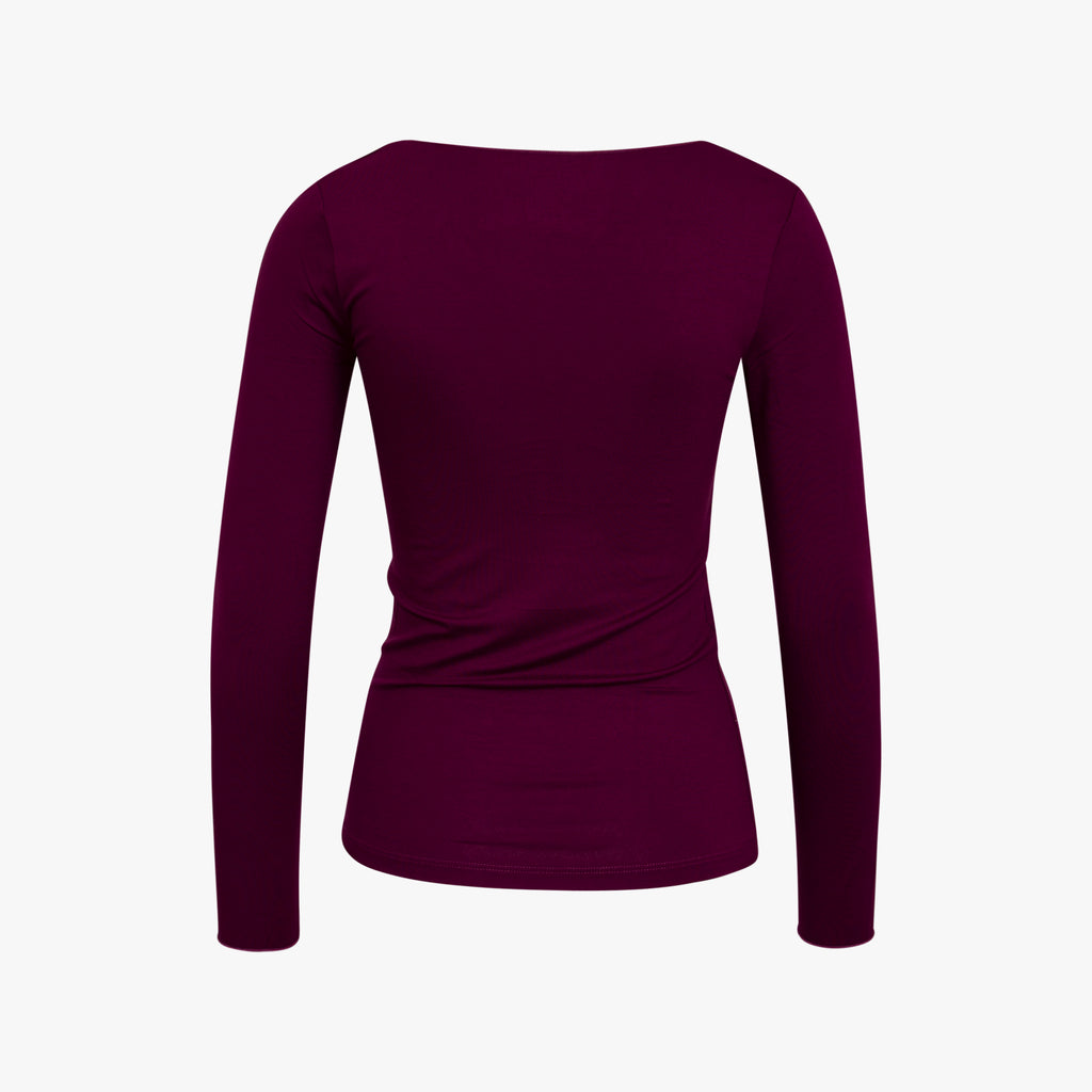 1/1 V-Shirt uni | violett