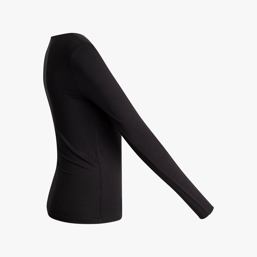 1/1 V-Shirt uni | schwarz