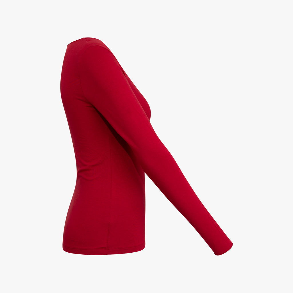 1/1 V-Shirt uni | rot