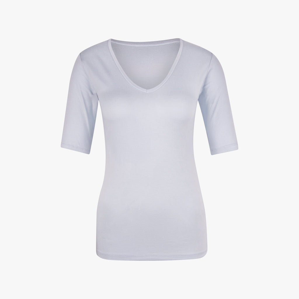 Majestick V-Shirt uni | hellblau