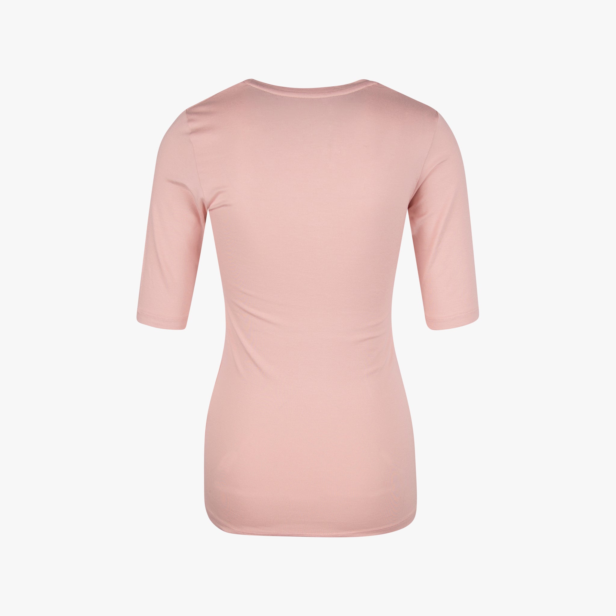 Majestick V-Shirt uni | rosa