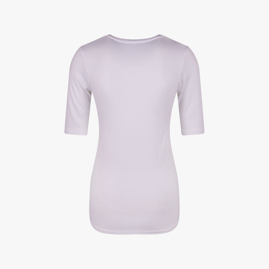 Majestick V-Shirt uni | weiß