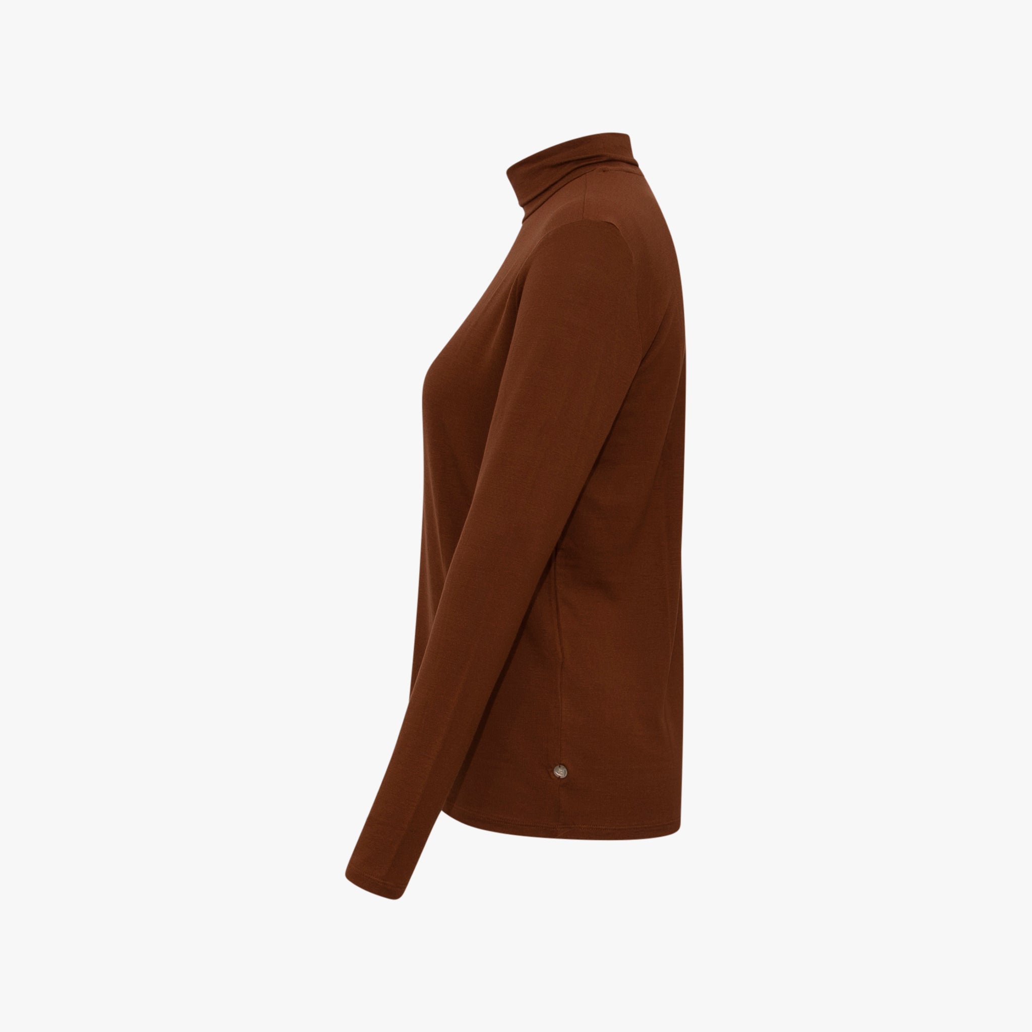 1/1 Rolli-Shirt uni | braun