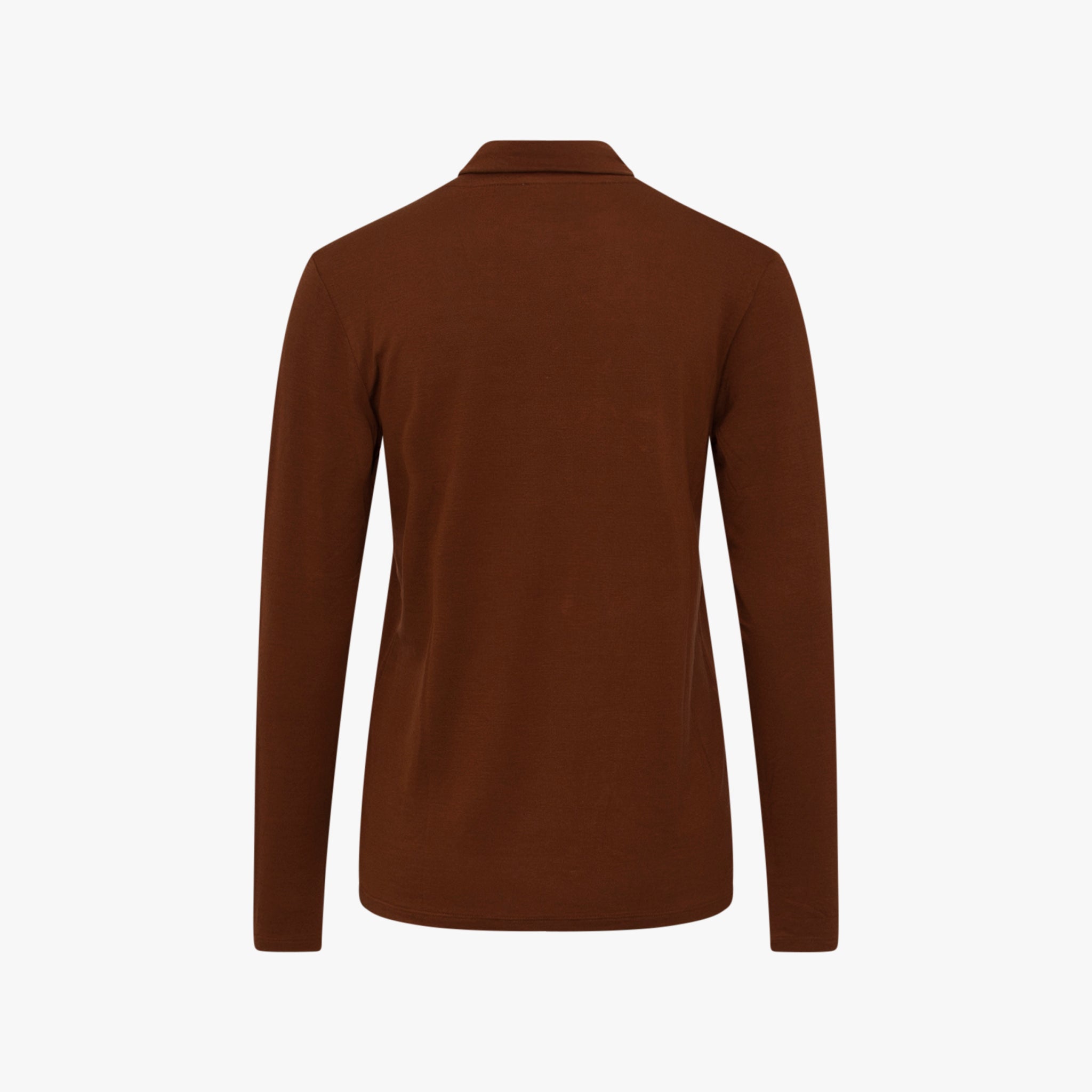 1/1 Rolli-Shirt uni | braun