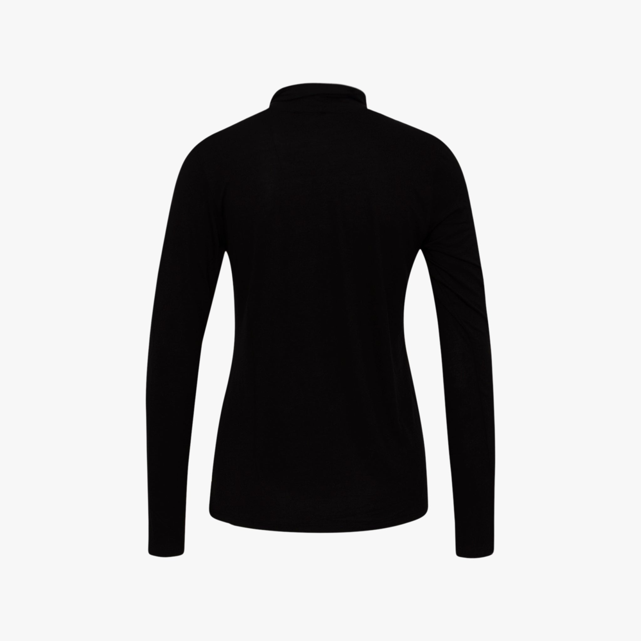 1/1 Rolli-Shirt uni | schwarz