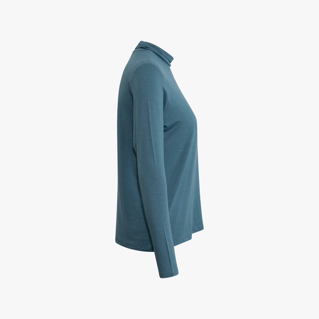 1/1 Rolli-Shirt uni | blau