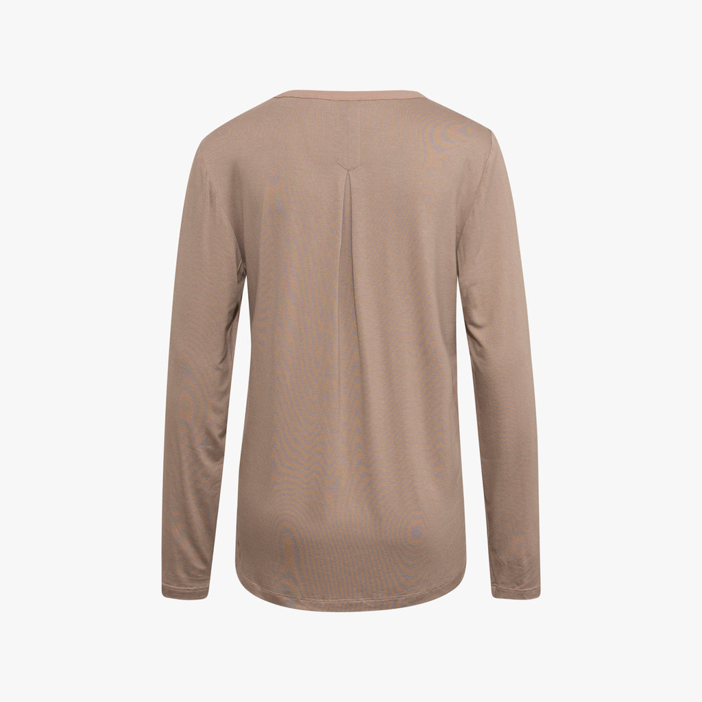 Blusenshirt Basic | taupe