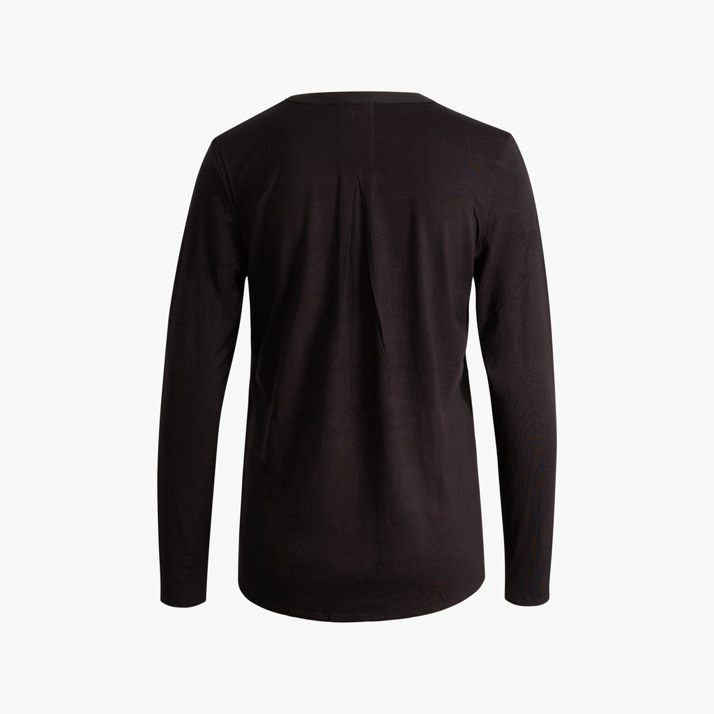 Blusenshirt Basic | schwarz