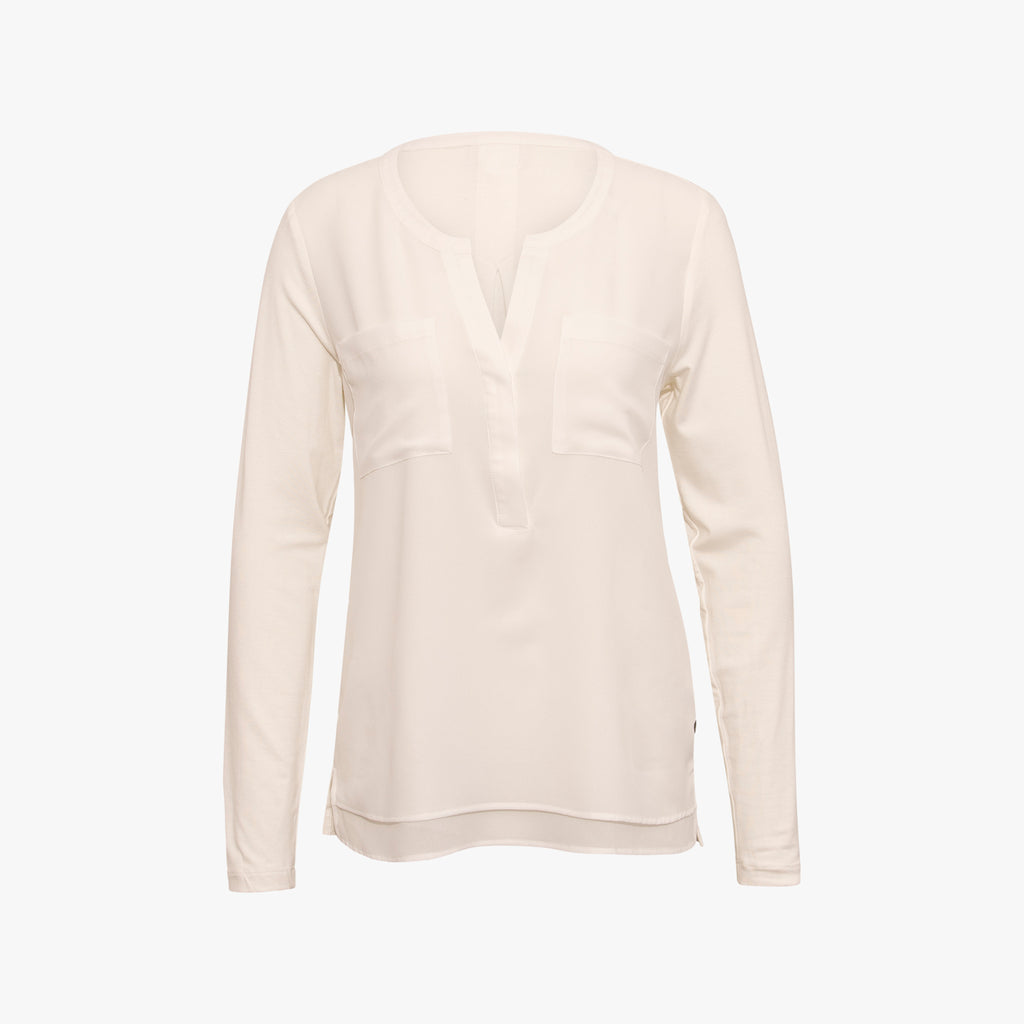 Blusenshirt Basic | offwhite