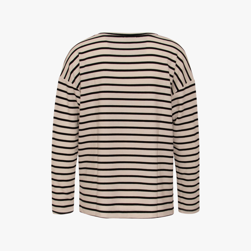 1/1 RH-Shirt Streifen | schwarz-weiß