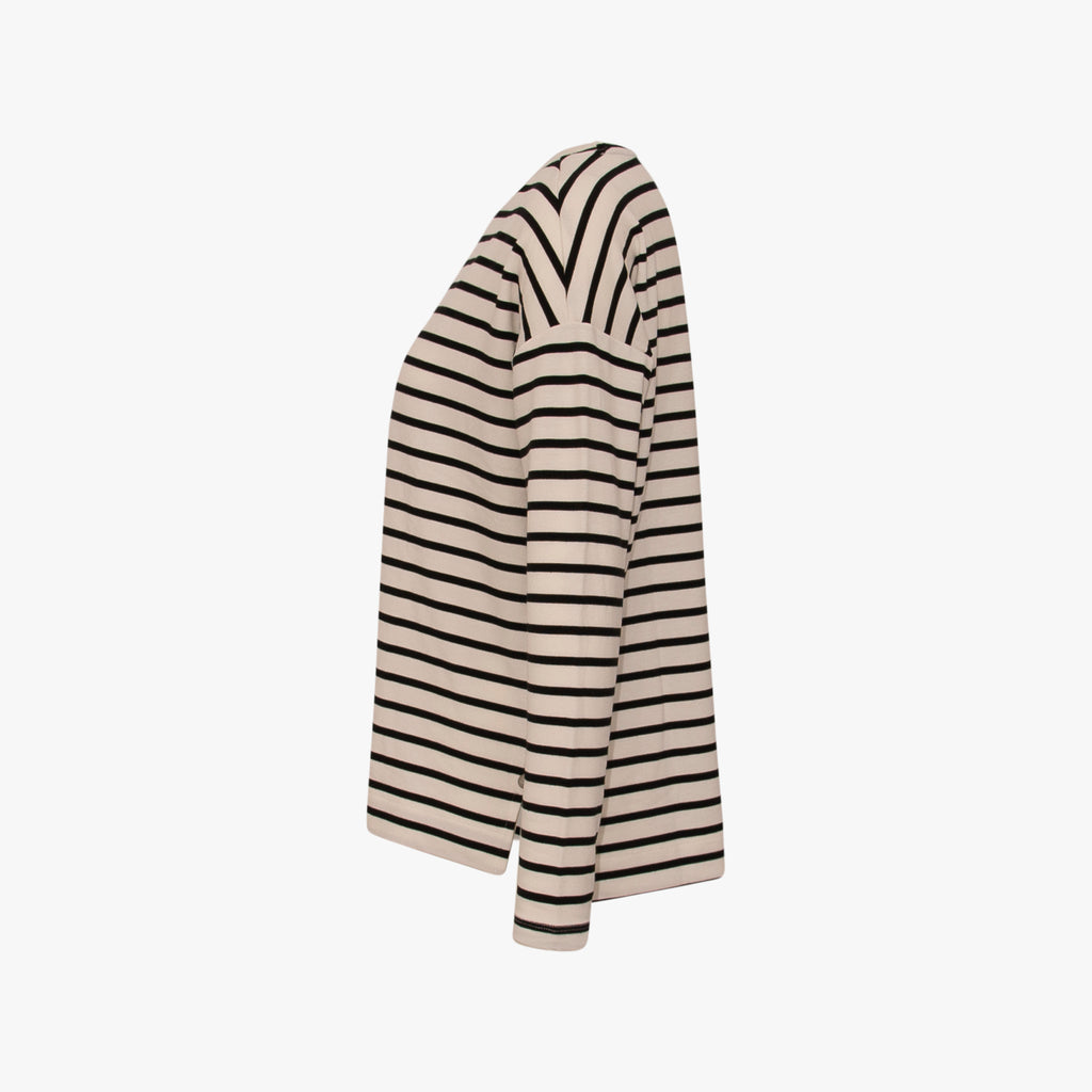 1/1 RH-Shirt Streifen | schwarz-weiß