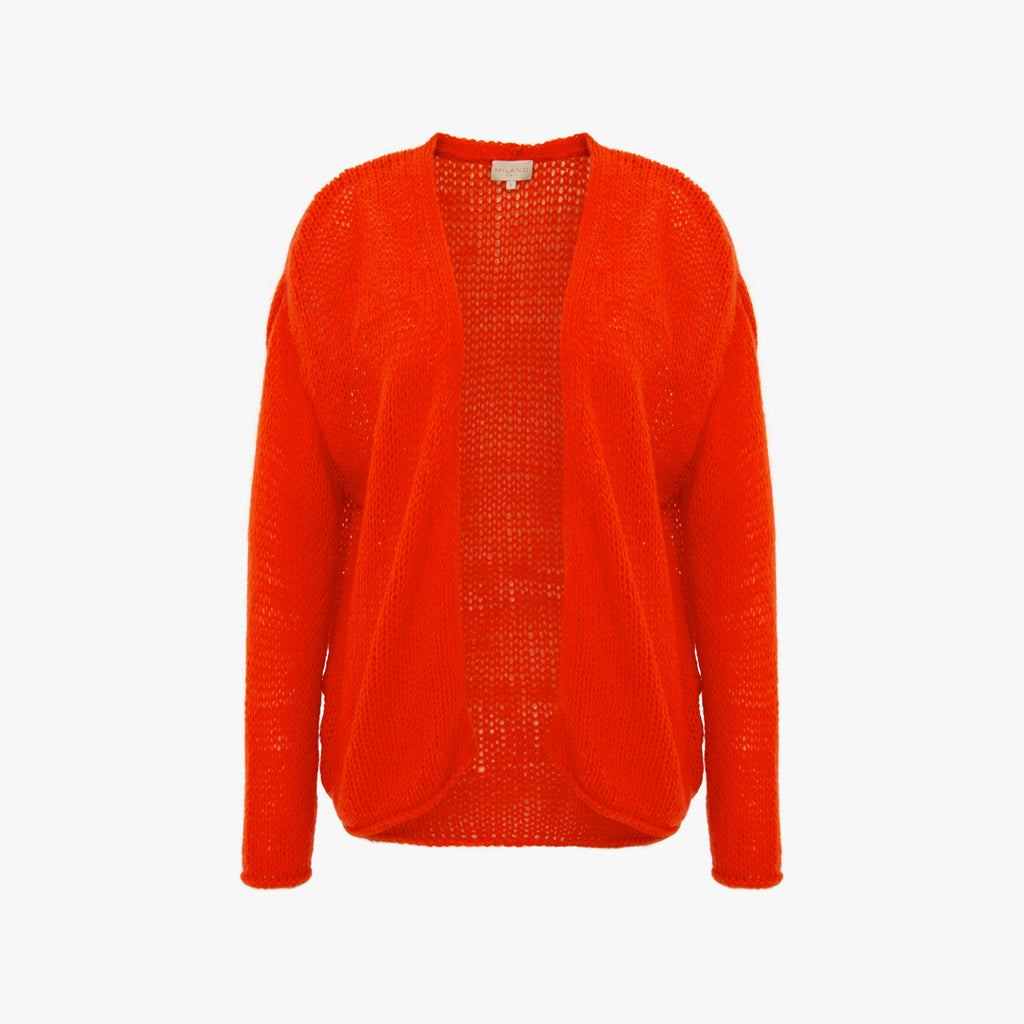 Milano Italy Cardigan open | orange