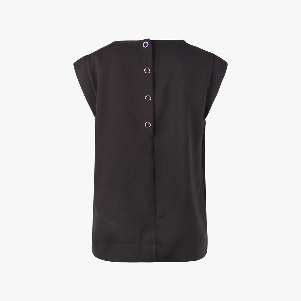 Mos Mosh Blusentop uni | schwarz