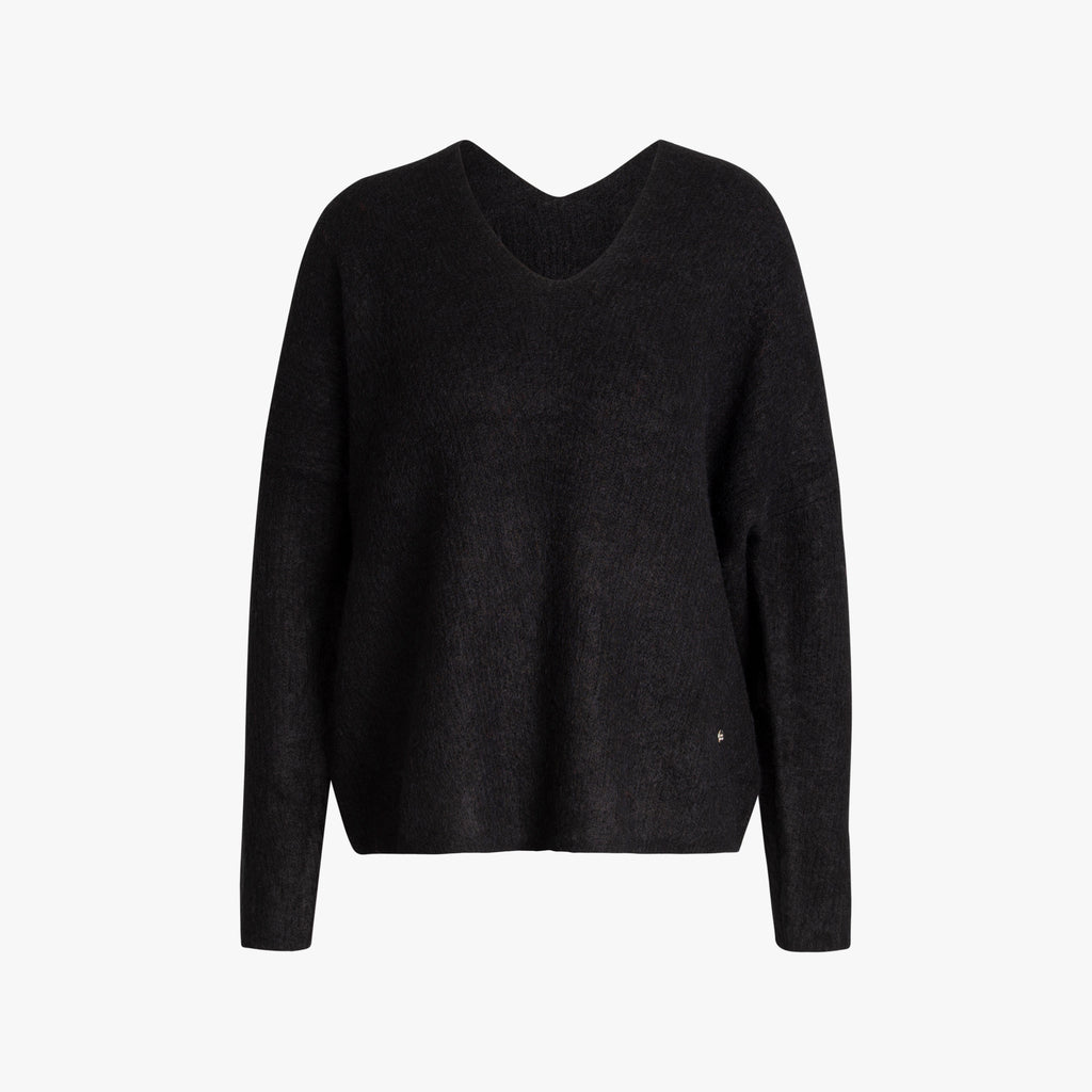 V-Pulli oversized | schwarz